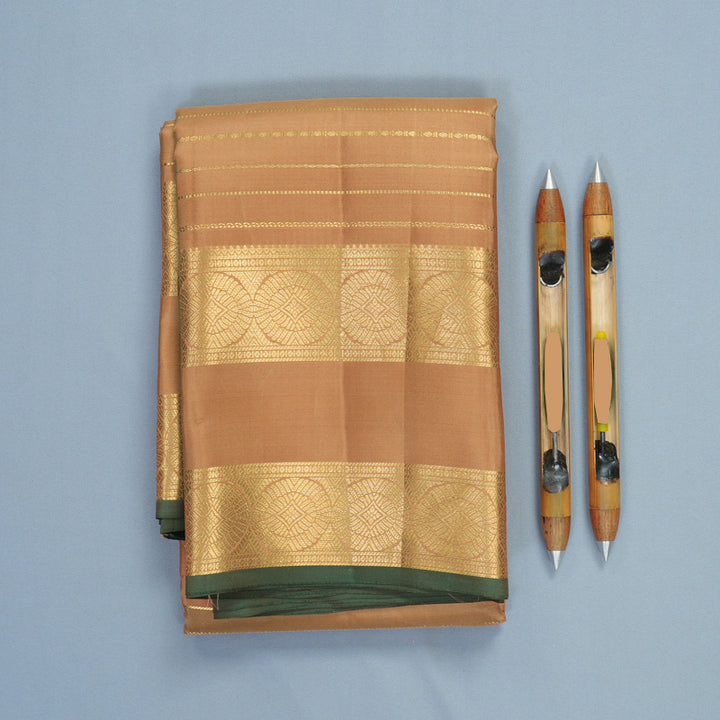 Hayagrivas Handloom Creamy Peach Kanjivaram Silk Saree KSBF709G7-4