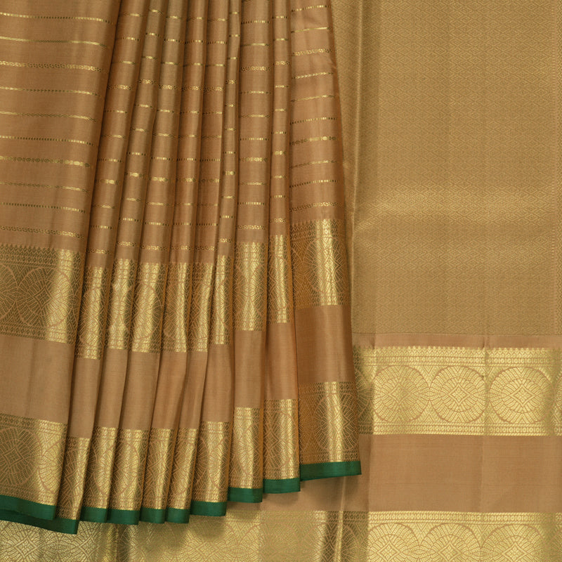 Hayagrivas Handloom Creamy Peach Kanjivaram Silk Saree KSBF709G7-4