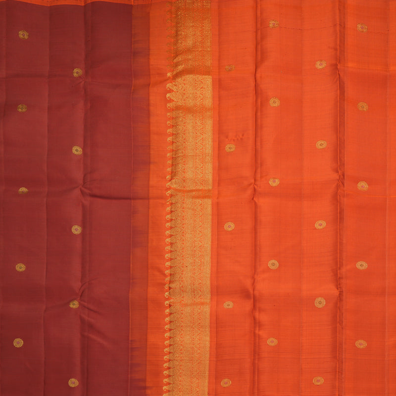 Hayagrivas Handloom Maroon Kanjivaram Silk Saree KSBF716G5-1