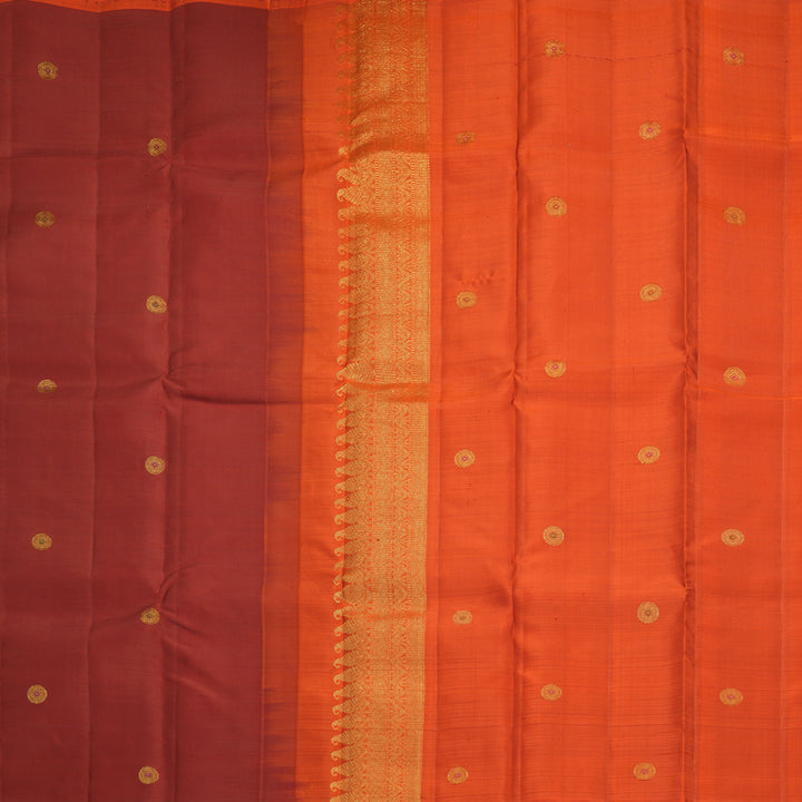 Hayagrivas Handloom Maroon Kanjivaram Silk Saree KSBF716G5-1