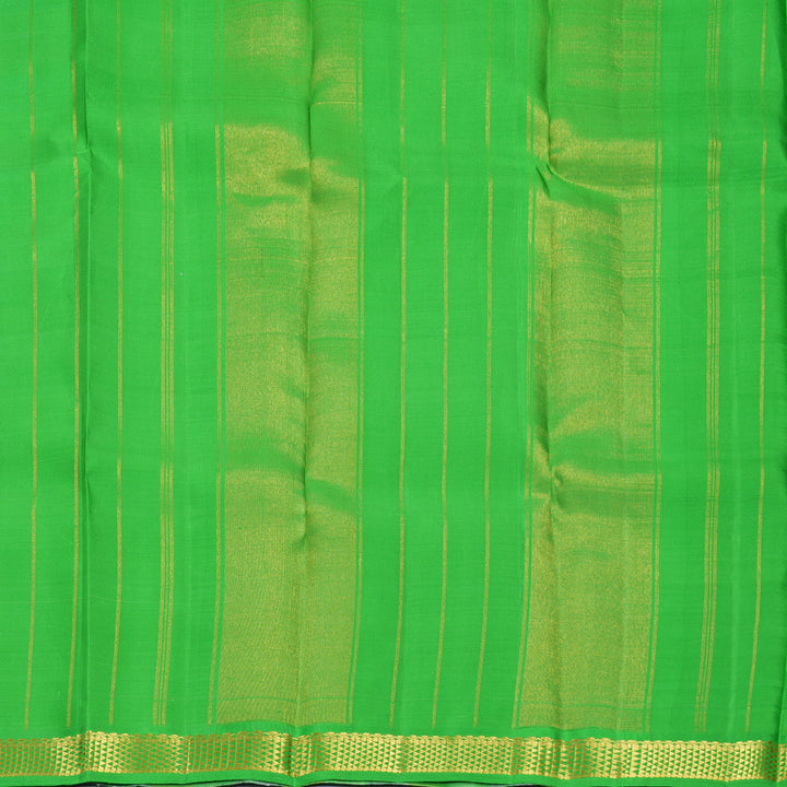 Hayagrivas Handloom Multicolour Checks Kanjivaram Silk Saree with Parrot Green Border KSBF716G7-1