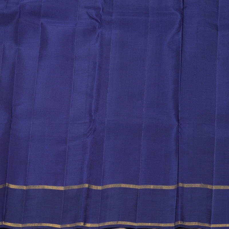 Hayagrivas Handloom Purple Kanjivaram Silk Saree with Navy Blue Border KSBF717G3-4