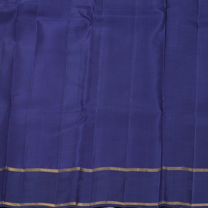 Hayagrivas Handloom Purple Kanjivaram Silk Saree with Navy Blue Border KSBF717G3-4