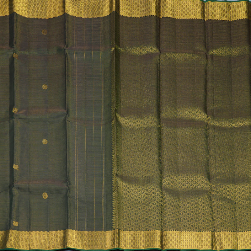Hayagrivas Handloom Karum Pachai Kanjivaram Silk Saree KSBF853H1-1