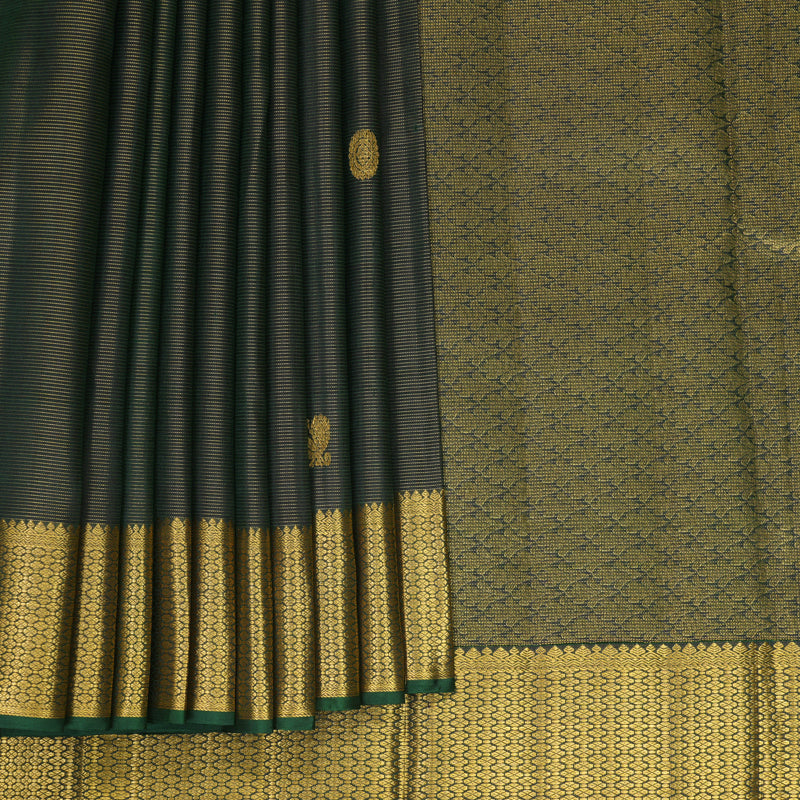Hayagrivas Handloom Karum Pachai Kanjivaram Silk Saree KSBF853H1-1