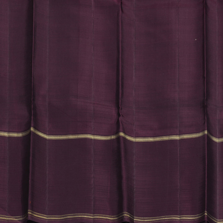 Hayagrivas Handloom Grey Kanjivaram Silk Saree with Ganga Jamuna Border KSBF854H4-1