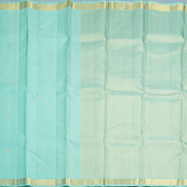 Hayagrivas Handloom Ice Blue Kanjivaram Silk Saree KSBF857H10-1