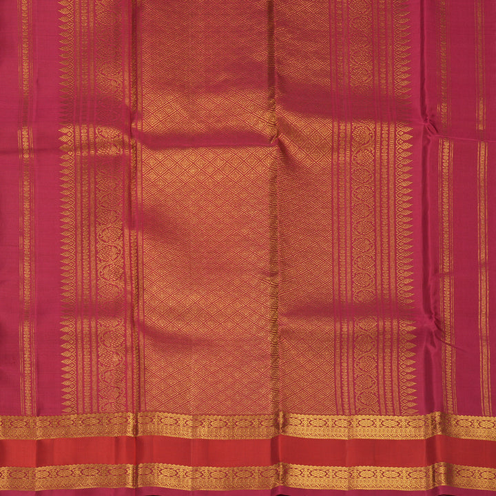 Hayagrivas Handloom Manthalir Kanjivaram Silk Saree with Maroon Border KSBF857H4-3