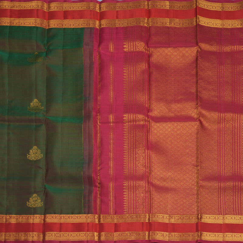 Hayagrivas Handloom Manthalir Kanjivaram Silk Saree with Maroon Border KSBF857H4-3