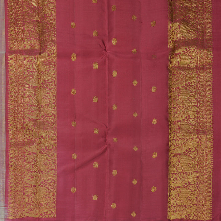 Hayagrivas Handloom Half-White Kanjivaram Silk Saree KSBF944I4-1