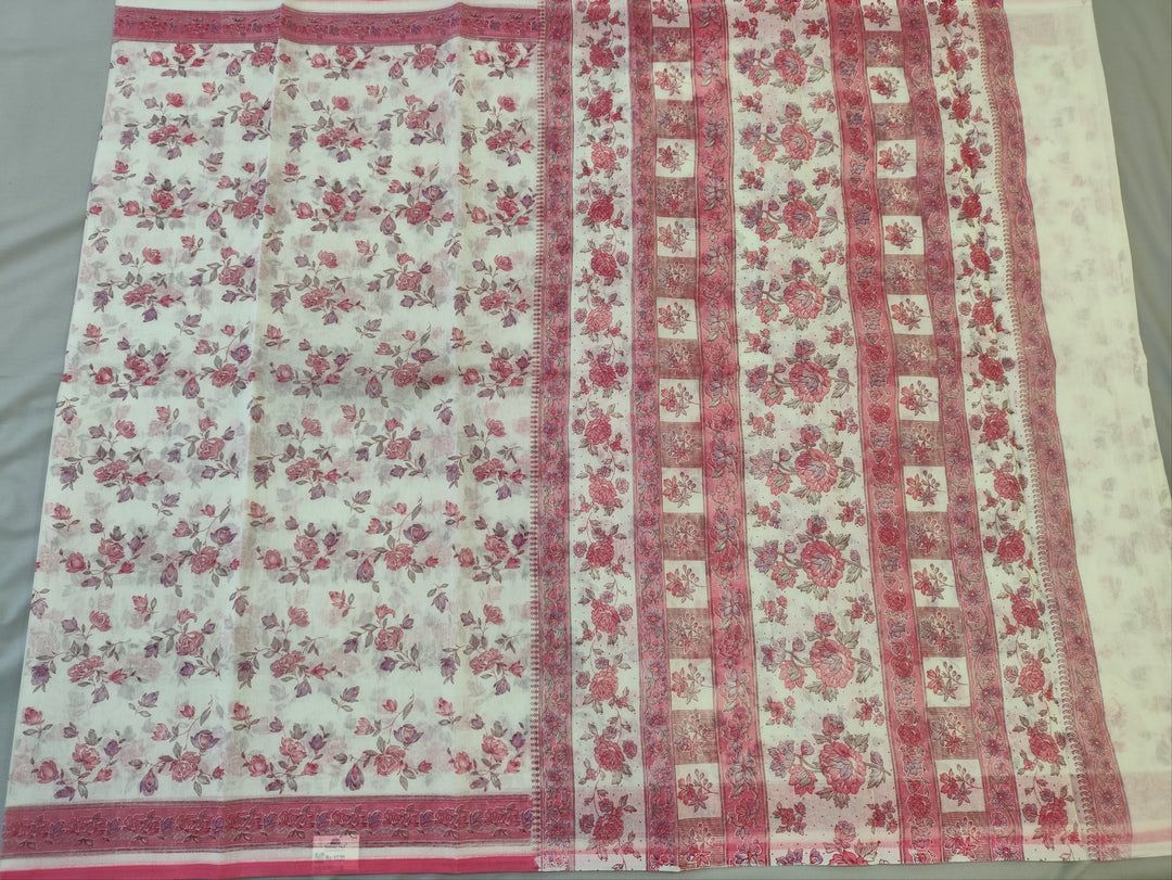 Hayagrivas Half-White Kota Cotton Saree KBF323E2-10