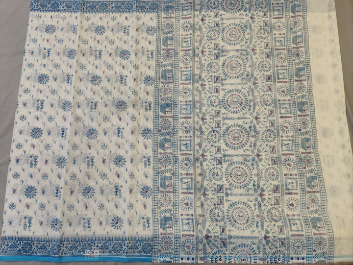 Hayagrivas Half-White Kota Cotton Saree KBF323E2-24