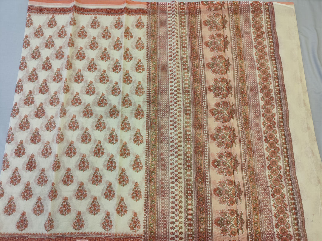 Hayagrivas Beige Kota Cotton Saree KBF323E1-2