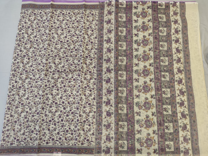 Hayagrivas Beige Kota Cotton Saree KBF323E1-9