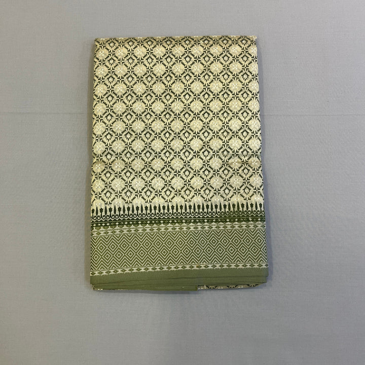 Hayagrivas Beige Fancy Cotton Sarees