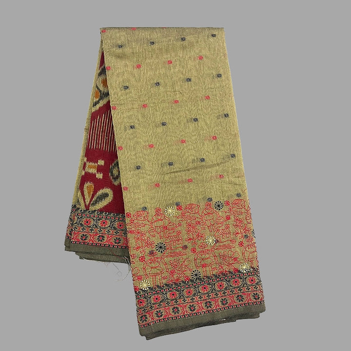 Hayagrivas Elephant Grey Fancy Cotton Sarees