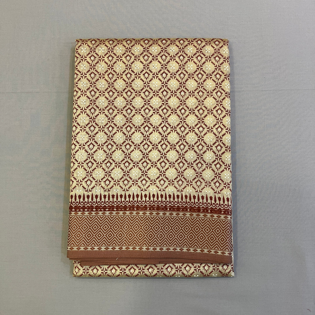 Hayagrivas Beige Fancy Cotton Sarees