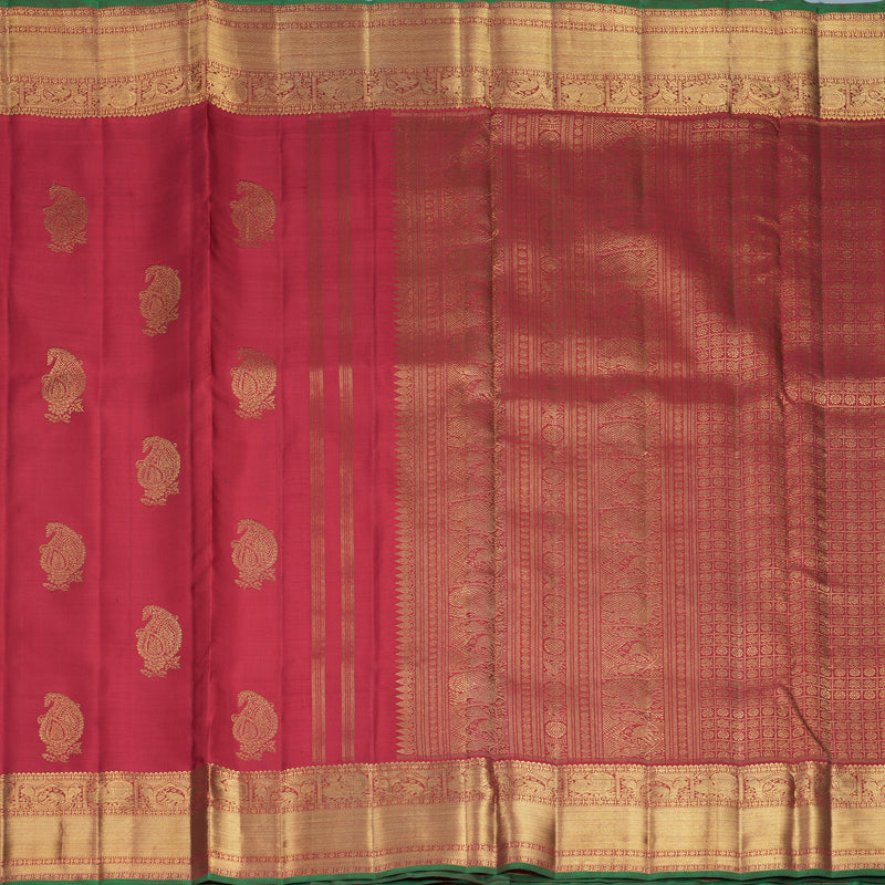 Hayagrivas Handloom Maroon Ten Yards Silk Saree SSBFL392J1-1-BF392-SBS
