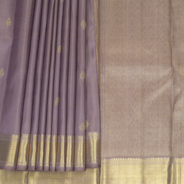 Hayagrivas Handloom Lilac Kanjivaram Silk Saree SSBFL396J1-1-BF396-SBS