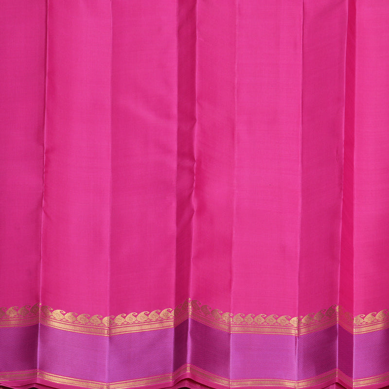 Hayagrivas Handloom Rani Pink Kanjivaram Silk Saree SSBFL398J1-1-BF398-SBS