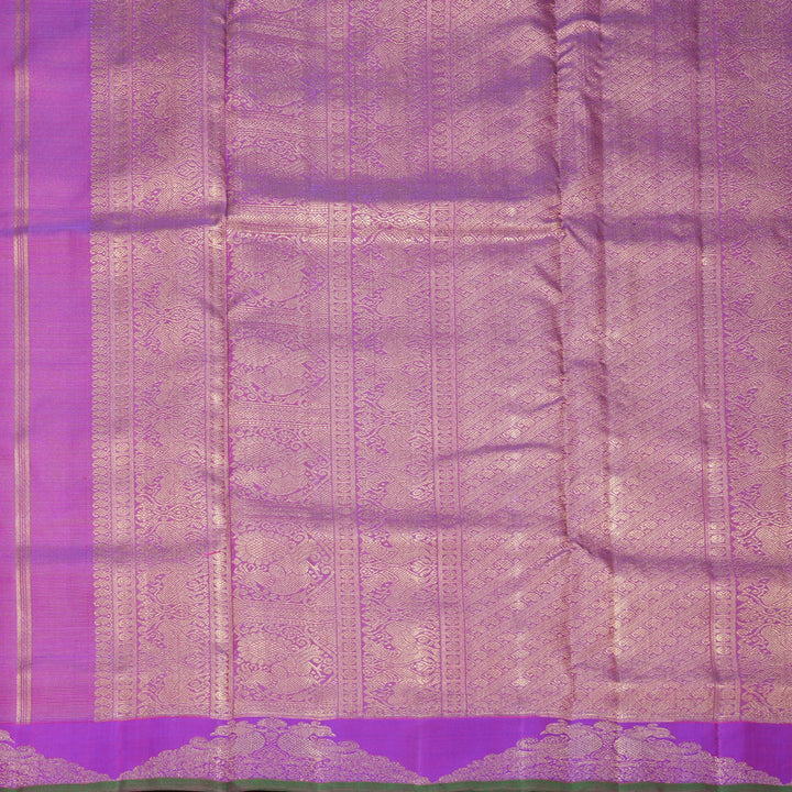Hayagrivas Handloom Purple Ten Yards Silk Saree SSBFL400J1-1-BF400-SBS