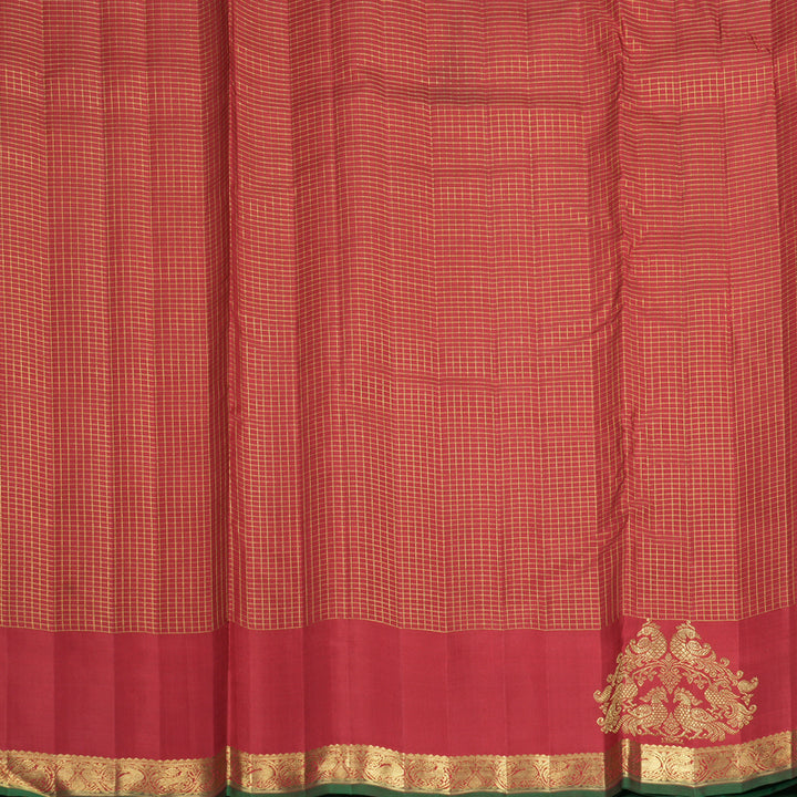 Hayagrivas Handloom Maroon Ten Yards Silk Saree SSBFL401J1-1-BF401-SBS