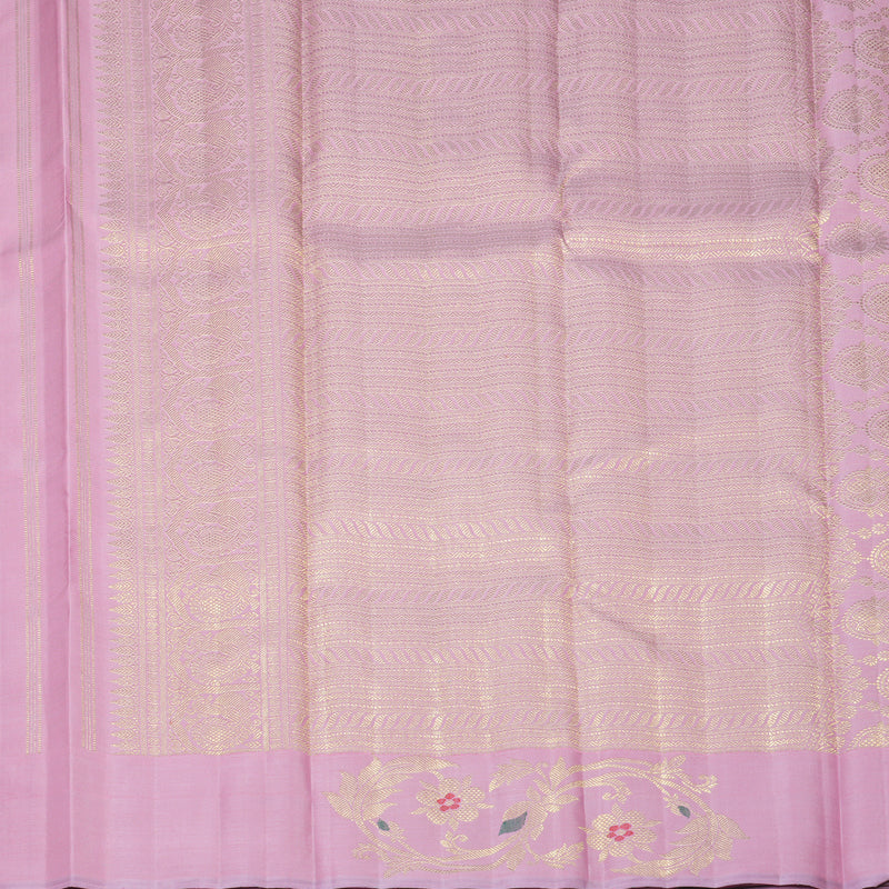 Hayagrivas Handloom Lavender-Pink Kanjivaram Silk Saree SSBFL402J1-1-BF402-SBS