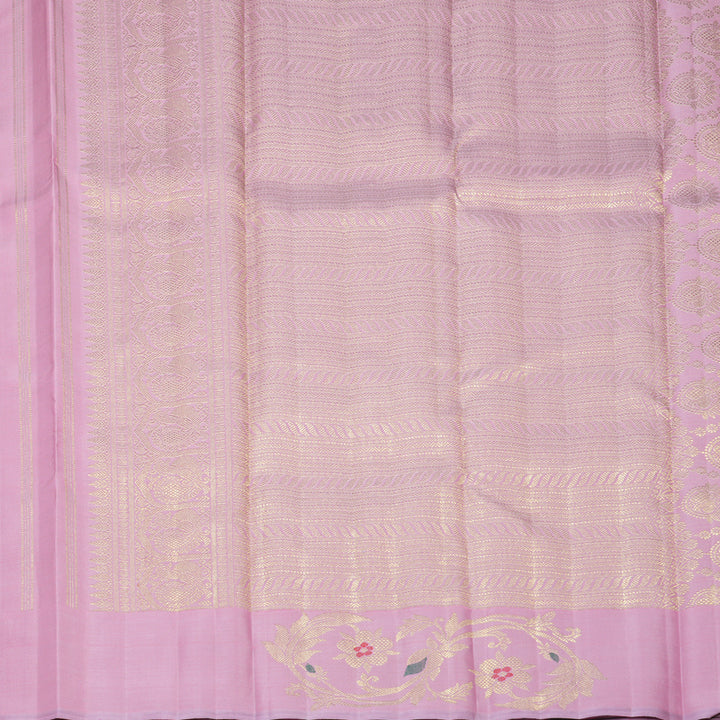 Hayagrivas Handloom Lavender-Pink Kanjivaram Silk Saree SSBFL402J1-1-BF402-SBS