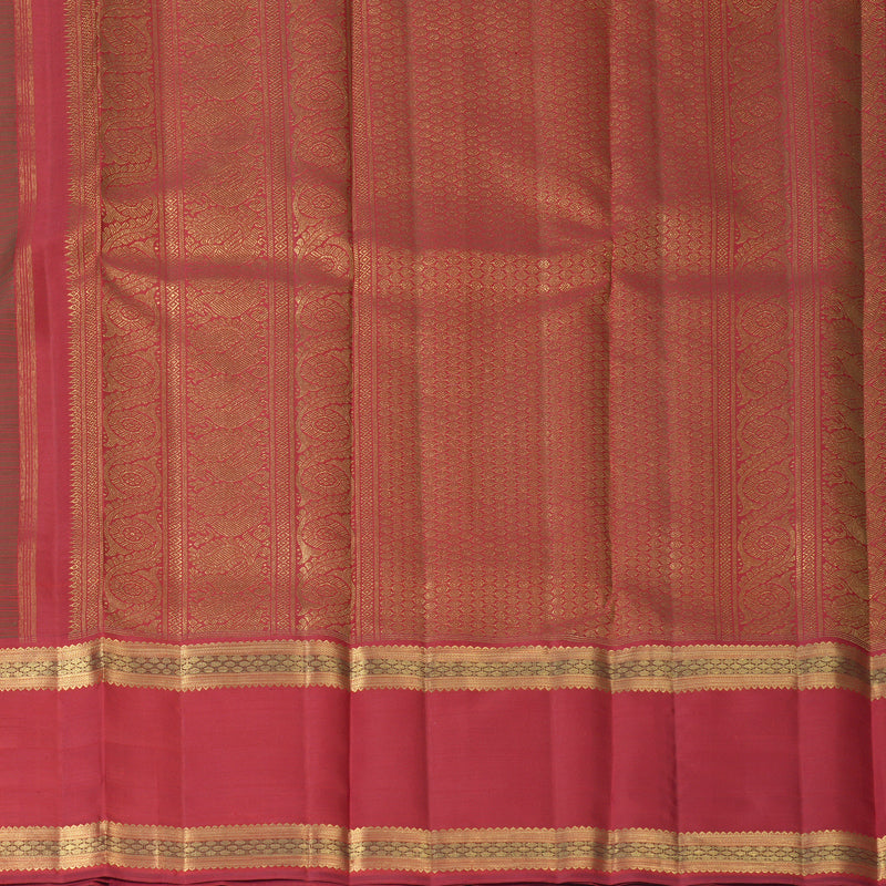 Hayagrivas Handloom Manthalir Kanjivaram Silk Saree with Red Border SSBFL408J1-1-BF408-SBS