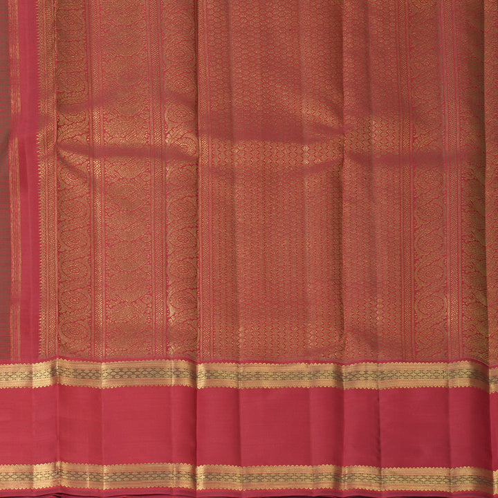 Hayagrivas Handloom Manthalir Kanjivaram Silk Saree with Red Border SSBFL408J1-1-BF408-SBS