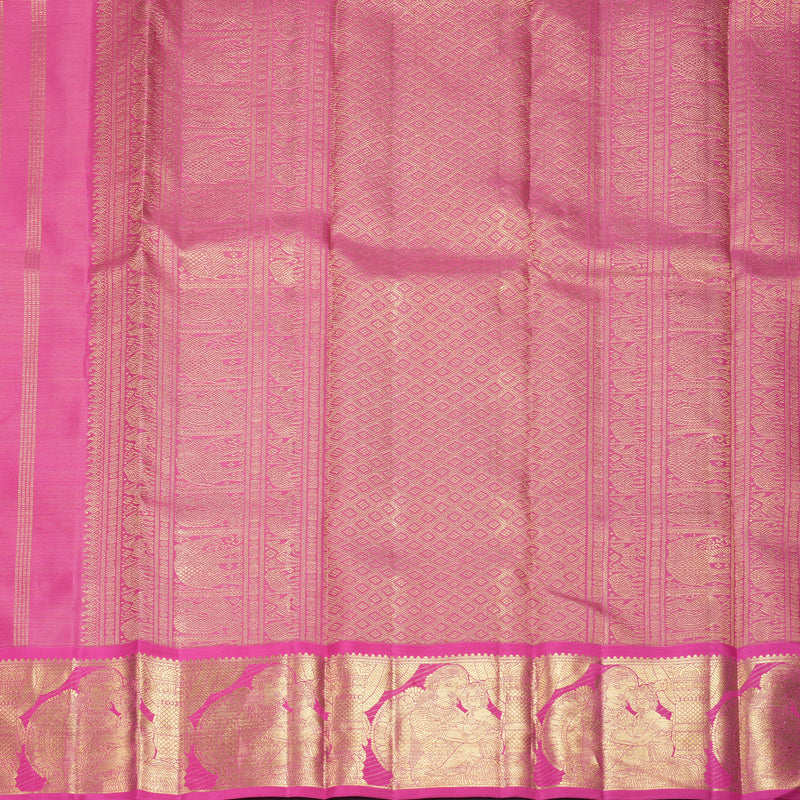 Hayagrivas Handloom Rani Pink Kanjivaram Silk Saree SSCBF410J1-1-BF410-SBS
