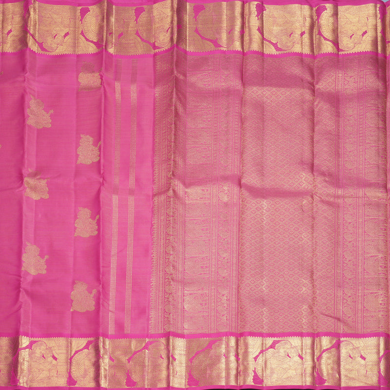 Hayagrivas Handloom Rani Pink Kanjivaram Silk Saree SSCBF410J1-1-BF410-SBS