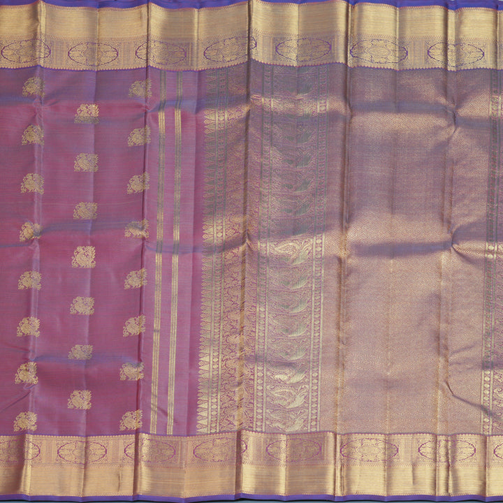 Hayagrivas Handloom Rustic Purple Kanjivaram Silk Saree SSBFL414J1-1-BF414-SBS