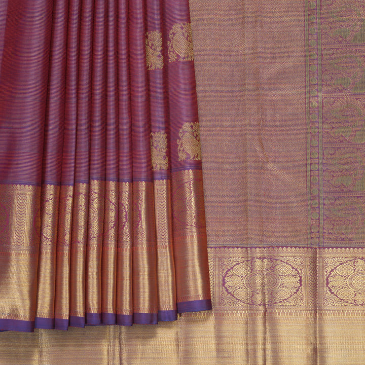 Hayagrivas Handloom Rustic Purple Kanjivaram Silk Saree SSBFL414J1-1-BF414-SBS