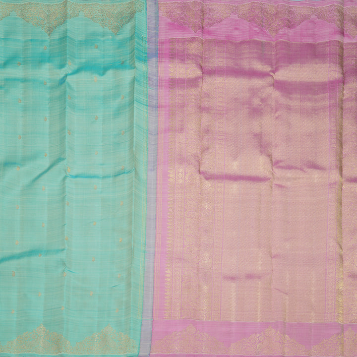 Hayagrivas Handloom Pastel Green Kanjivaram Silk Saree SSBFL416J1-1-BF416-SBS