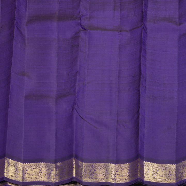 Hayagrivas Handloom Purplish-Blue Kanjivaram Silk Saree SSBFL421J1-1-BF421-SBS