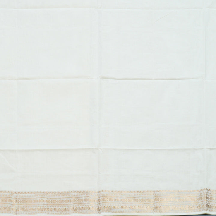 Hayagrivas White Handloom Kanchi Cotton Saree SSCBF103F5-3