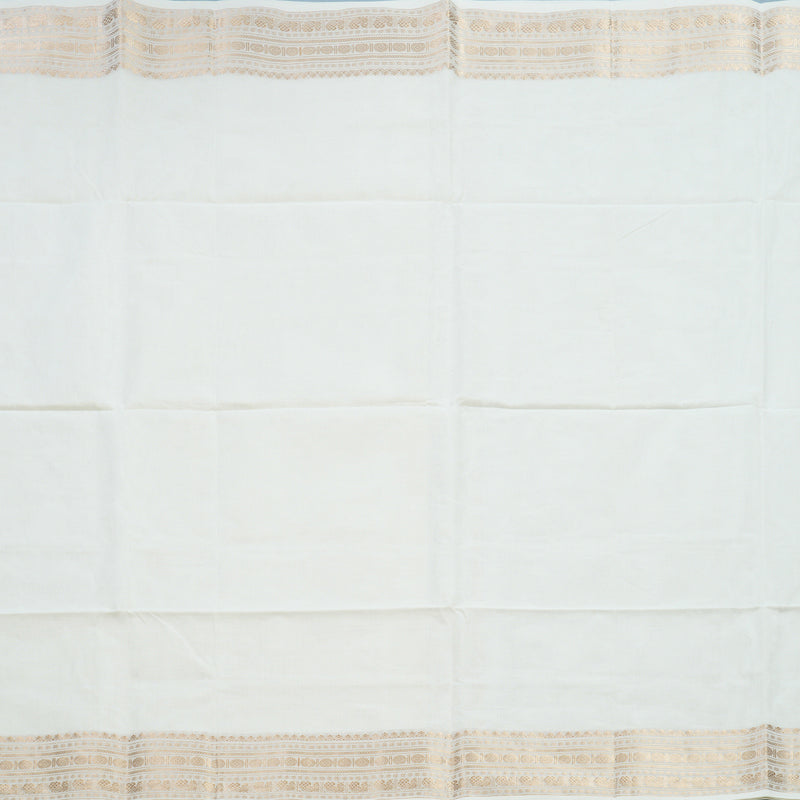 Hayagrivas White Handloom Kanchi Cotton Saree SSCBF103F5-3