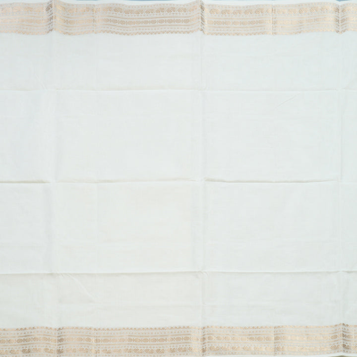 Hayagrivas White Handloom Kanchi Cotton Saree SSCBF103F5-3