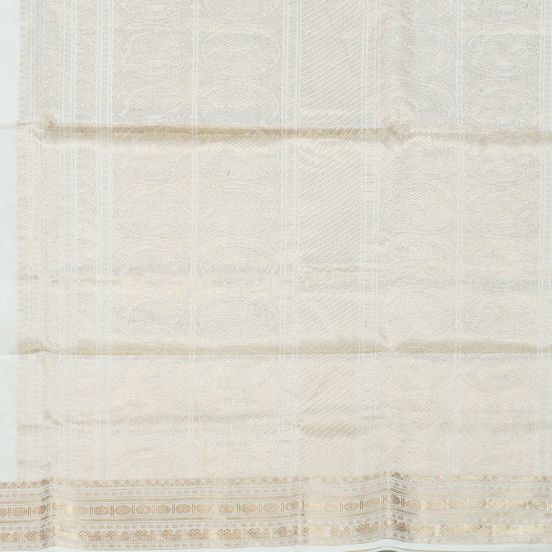 Hayagrivas White Handloom Kanchi Cotton Saree SSCBF103F5-3