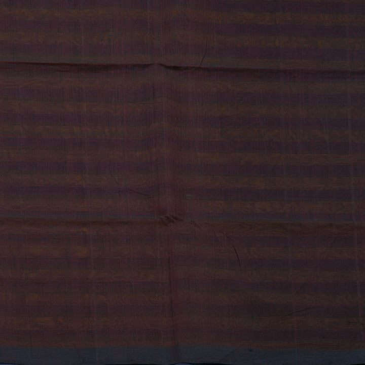 Hayagrivas Multicolour Stripes Handloom Kanchi Cotton Saree SSCBF104F14-1