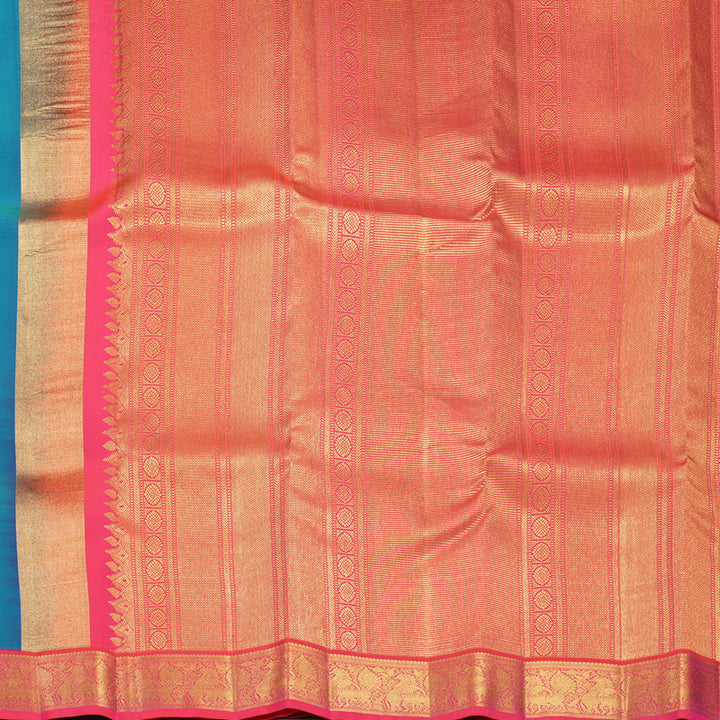 Hayagrivas Handloom Mayilkazhuthu Kanjivaram Silk Saree with Pink Border SSCBF105G11-17
