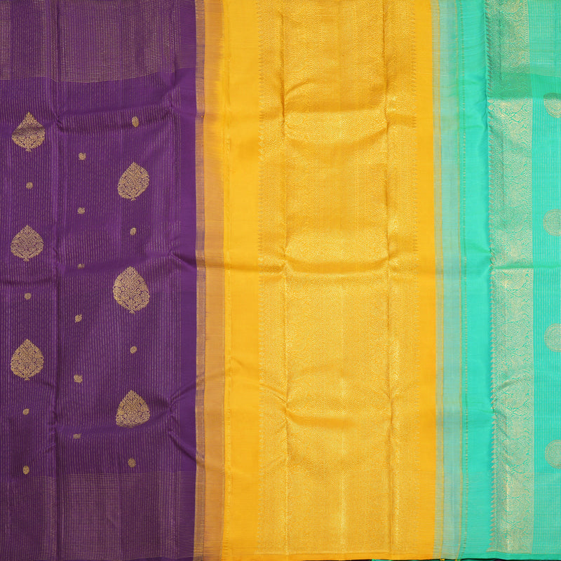 Hayagrivas Handloom Purple Kanjivaram Silk Saree SSCBF105G11-4