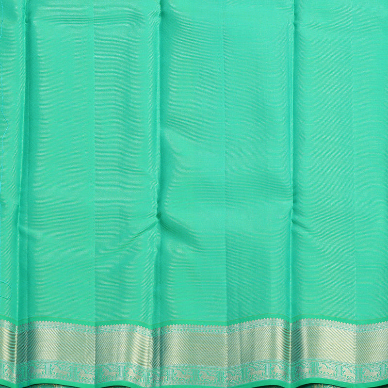 Hayagrivas Handloom Aqua Green Kanjivaram Silk Saree SSCBF105G12-1