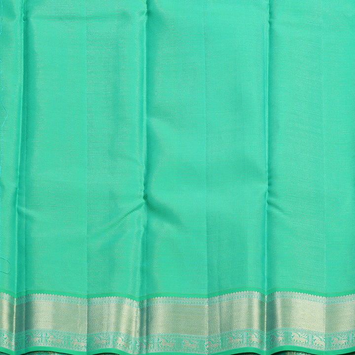Hayagrivas Handloom Aqua Green Kanjivaram Silk Saree SSCBF105G12-1