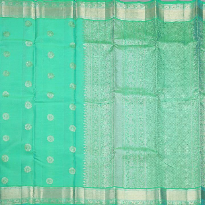 Hayagrivas Handloom Aqua Green Kanjivaram Silk Saree SSCBF105G12-1
