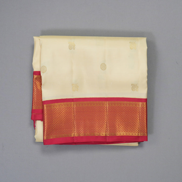 Hayagrivas Handloom Sandal Ten Yards Silk Saree SSCBF105G6-3