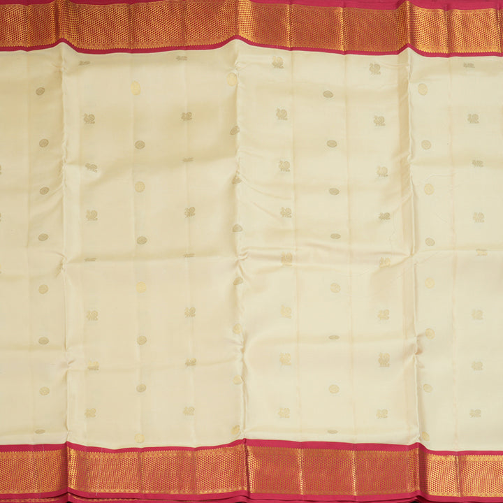 Hayagrivas Handloom Sandal Ten Yards Silk Saree SSCBF105G6-3
