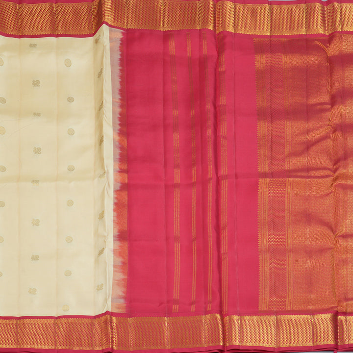 Hayagrivas Handloom Sandal Ten Yards Silk Saree SSCBF105G6-3