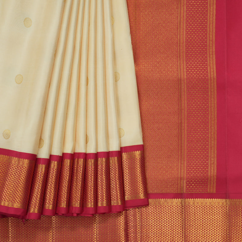 Hayagrivas Handloom Sandal Ten Yards Silk Saree SSCBF105G6-3